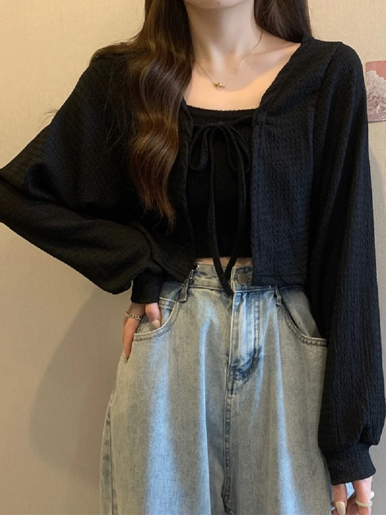 เสื้อคลุมไหมน้ำแข็ง Sweet Sle หรือเสื้อคลุม Svel สำหรับผู้หญิง ไซส์ใหญ่ ทรงหลวม ใส่สบาย ป้องกันแสงแดด เหมาะสำหรับใส่ไปทำงาน