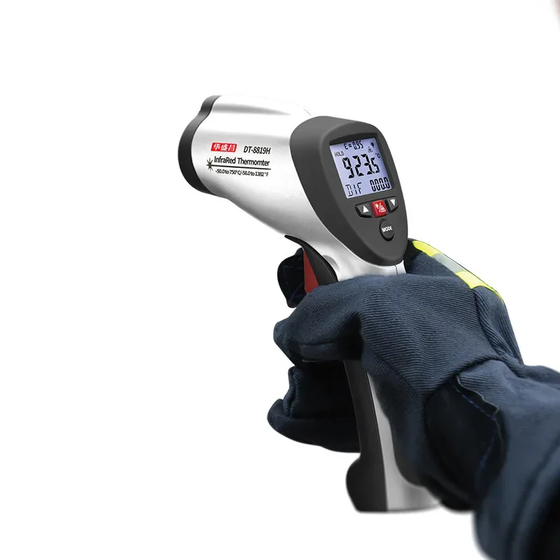 DT-8819H/26H/28H High Precision Medium and High Temperature Infrared Thermometer Handheld Non-contact Thermometer