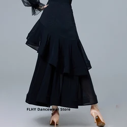 2024 Modern Dance Lady New Ballroom Dance Practice Dress Ballroom Dance Latin Performance Half-Length Fishbone Skirt