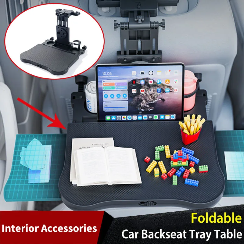

Car Interior Storage Accessories Backseat Tray Table Foldable Storage Car Mounted Small Table Board Adjustable automotive parts