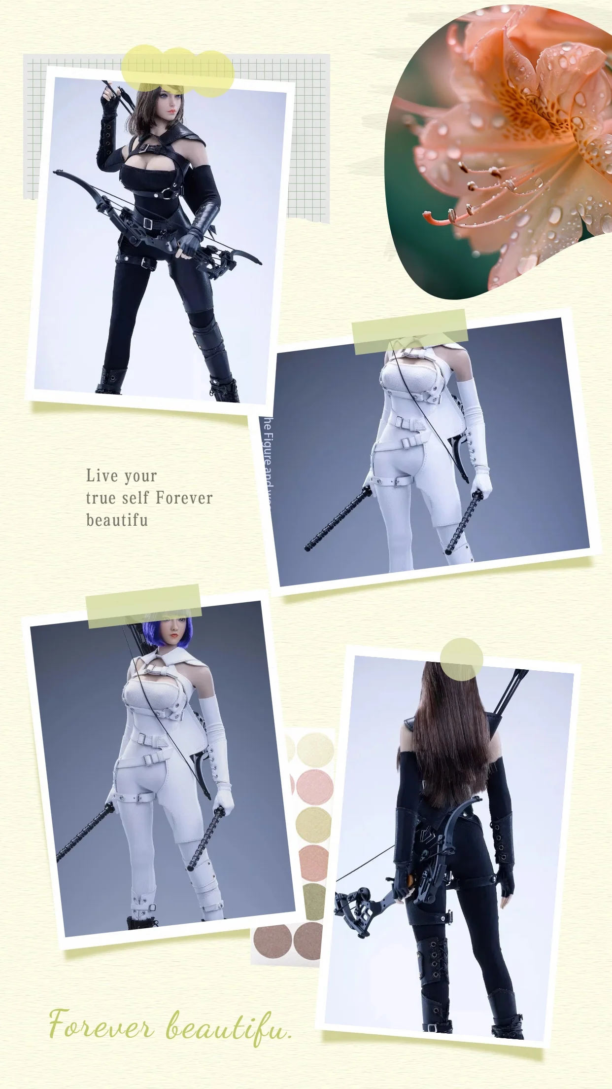 

В наличии 3STOYS 3S014, масштаб 1/6, женский солдат, лучница, тактический облегающий костюм для 12-дюймовых фигурок-моделей