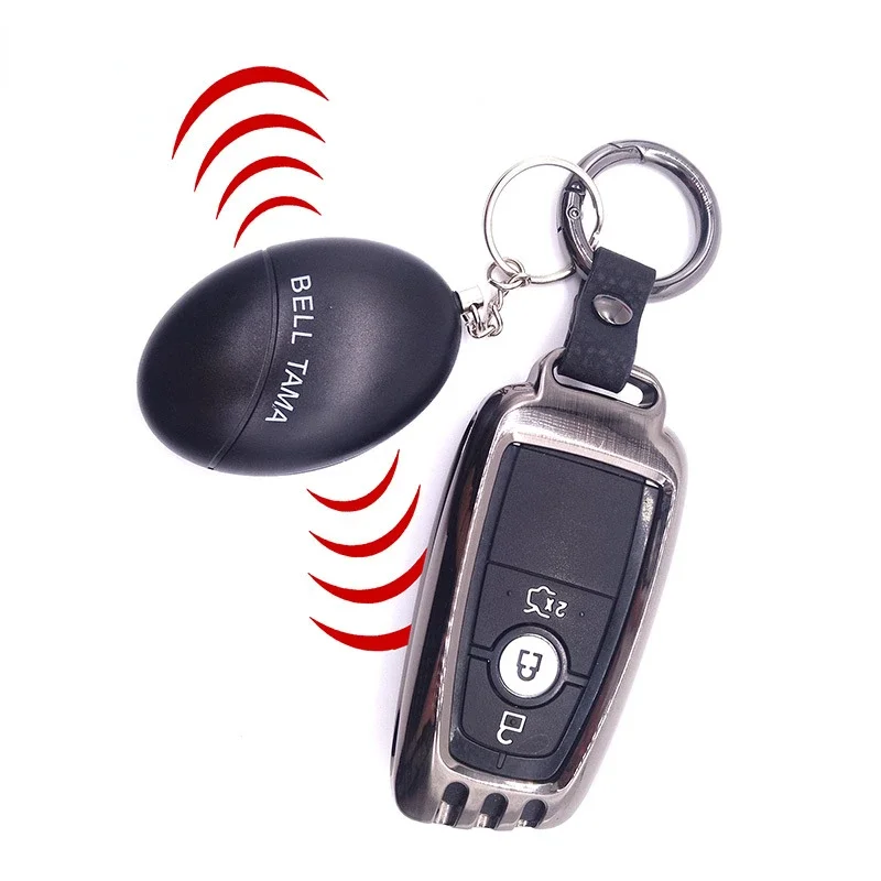 Self Defense Alarm 100dB Egg Shape Security Protect Alert Personal Safety Scream Loud Keychain Emergency Alarm for Child Elder