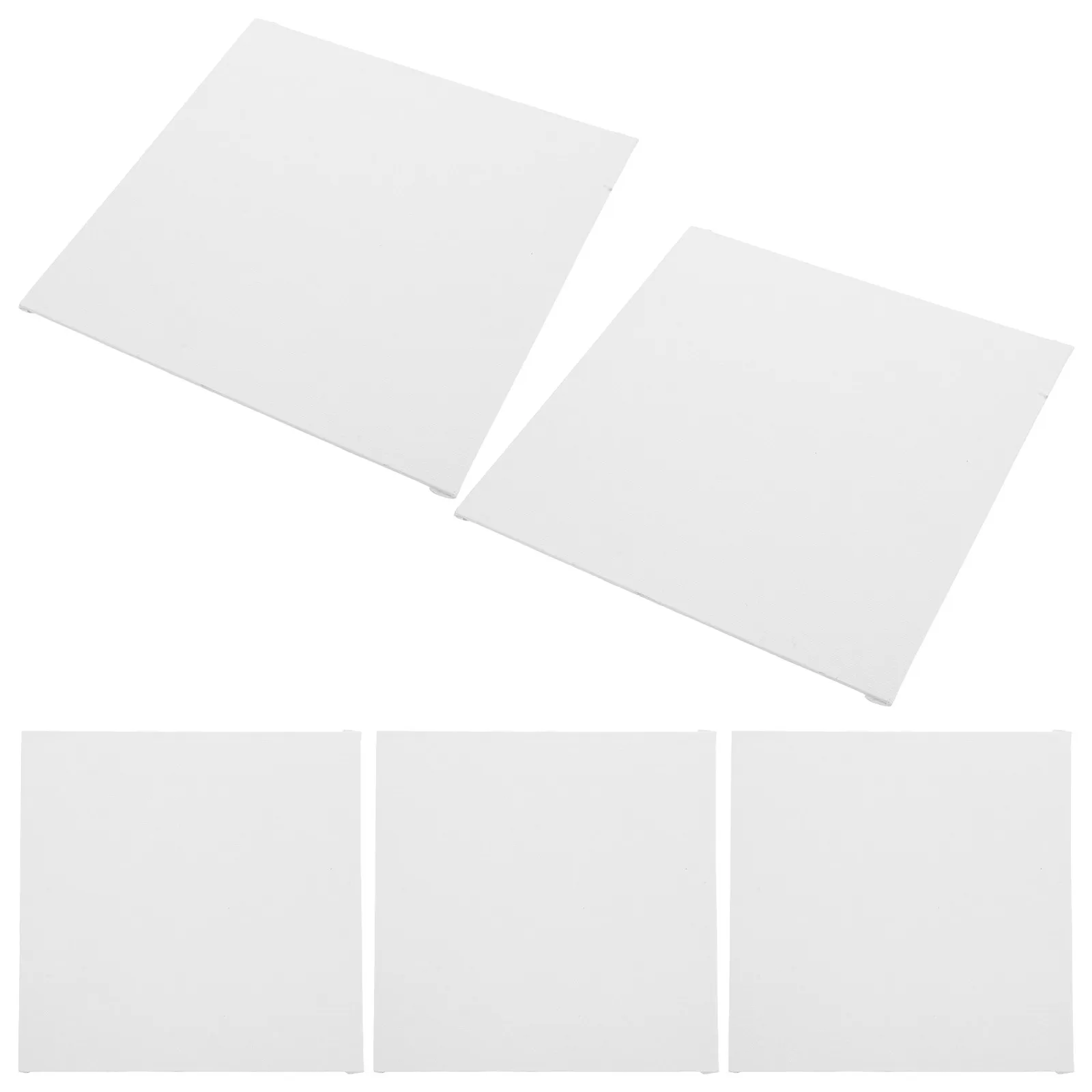 5Pcs Thick Mini Canvas Boards Smooth Fine Texture for Oil Acrylic Painting Small Art Projects Blank Painting Panels Artists