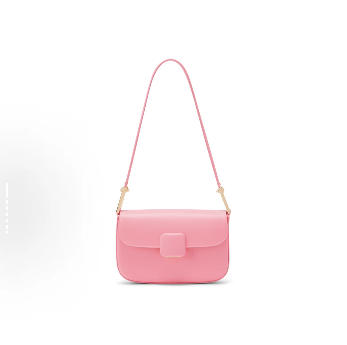 

Pink Ladies oulder Handbag Casual Simple Sle Detachable Strap ex Soft Square Bag Storage for Mobile Phone Keys ID