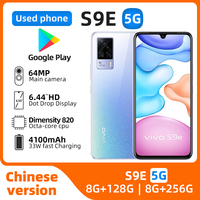 Vivo S9e 5g 6.44inch CPU Dimensity 820 SmartPhone AMOLED 90hz Screen 64MP Camera  33W Charg Android Original Used Phone