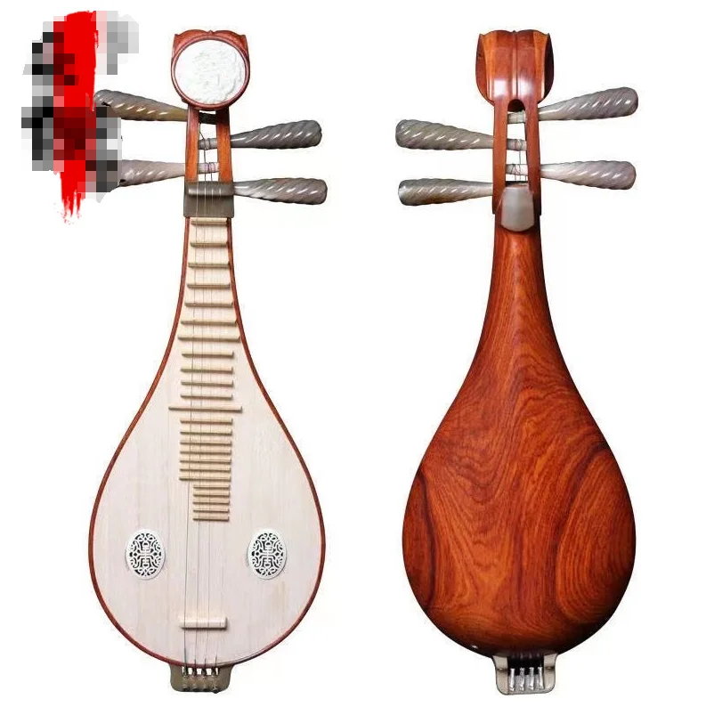 Acidwood/sandalwood/Zebrawood Wooden Shaft Liuqin (Chinese Musical Instrument) Classical LQ001