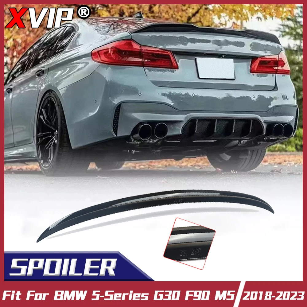 

XVIP Car M5 Style Rear Trunk Spoiler Wing For BMW 5 Series G30 F90 M5 Sedan 2018-2023 530e 530i 540i Modified Ducktail Lip Wing