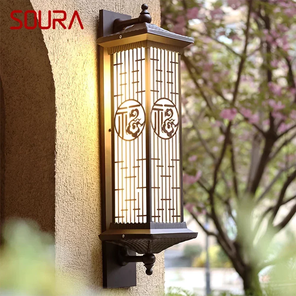 

SOURA Contemporary LED Outdoor Wall Lamps Electric Simplicity Waterproof Balcony Hallway Courtyard Villa Gate Hotel