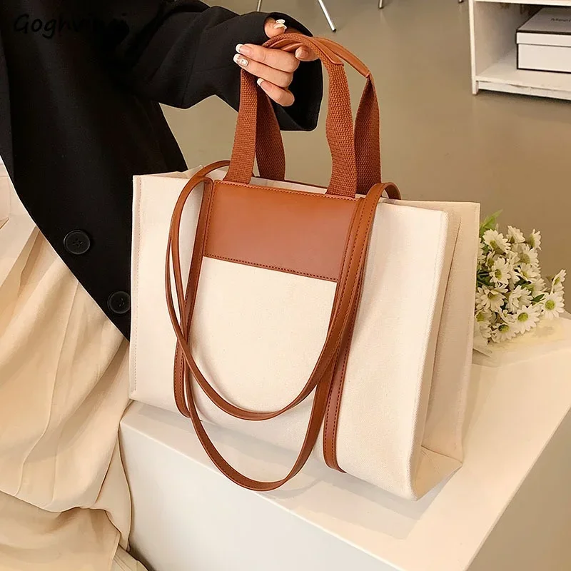 Leather Tote Bags Women Large Capacity Underarm Korean Fashion Elegant Famous Lady Commuter Students Handbags Outdoor Bolsos