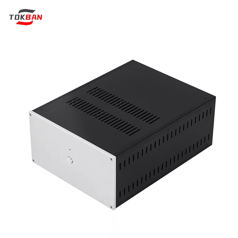 TOKBNA370 Deep WA 179 AllAluminum DIY Amplifier Chassis  Suitable for Audio Power Supplies, Preamps, Tube Amps, and DACs