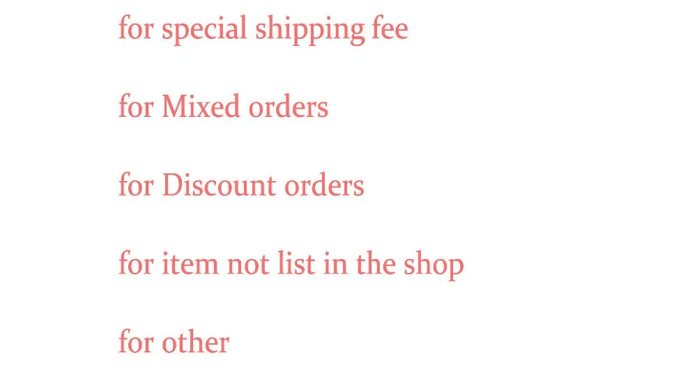 

A SPECIAL PAYMENT LINK JUST FOR SPEICAL ORDERS or ITEMS or For Repay