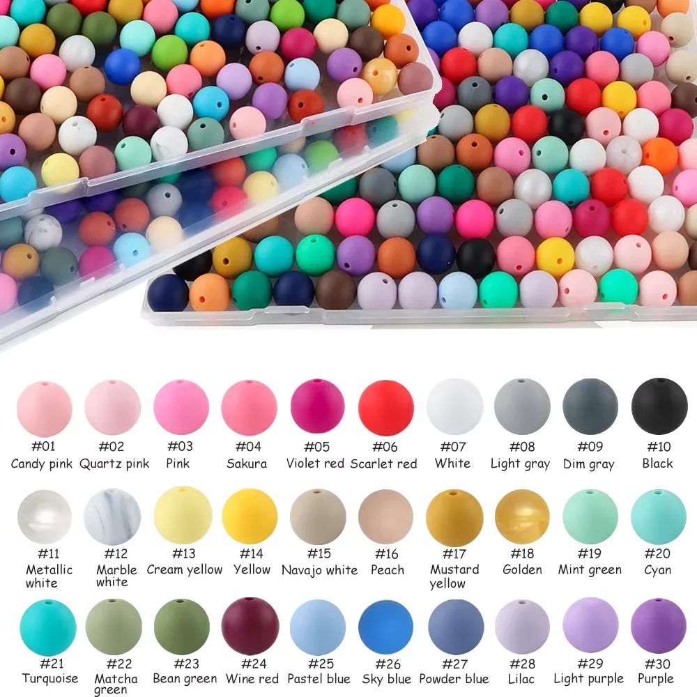 

2000pcs Silicone Lentil Beads,12mm 60 Colors Silicone Abacus Beads Bulk Loose Spacer Jewelry Beads Colorful DIY Lanyard Beads
