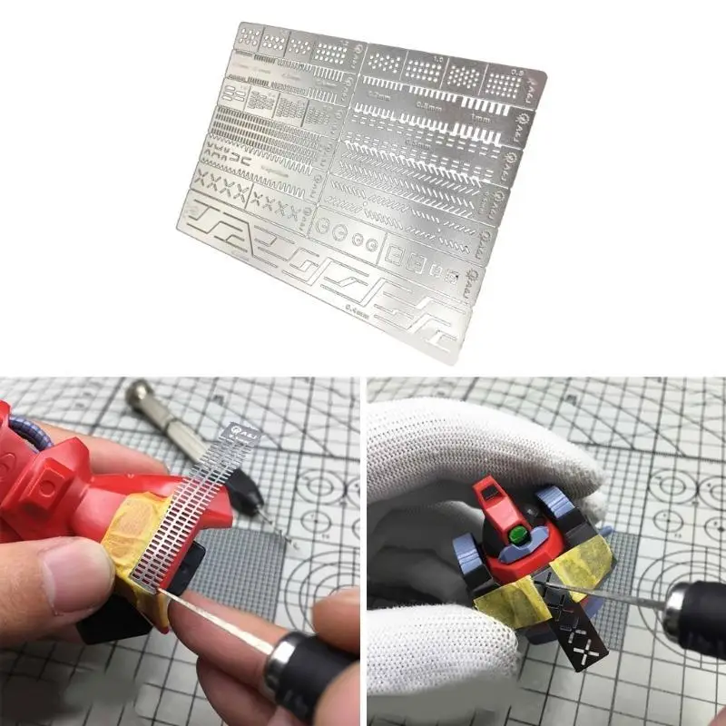 

Carving Auxiliary Ruler Drill Hole Scribes Line for Craft Precise