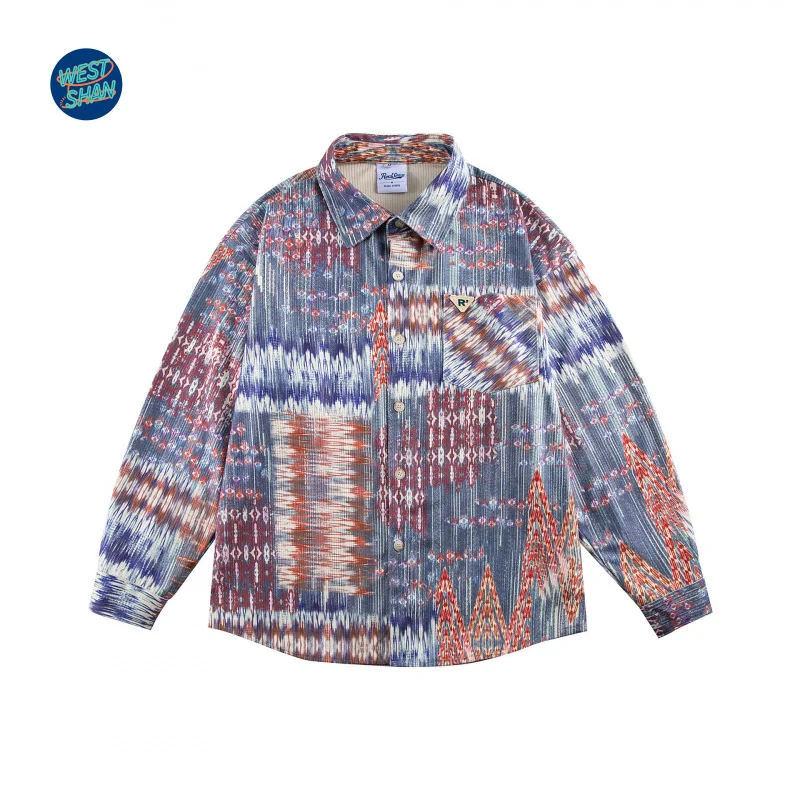 

WESTSHAN Top Quality EU US Size Fashion Y2K Mens Button Down Long Sleeve Shirts Soft Casual Vintage Shirt