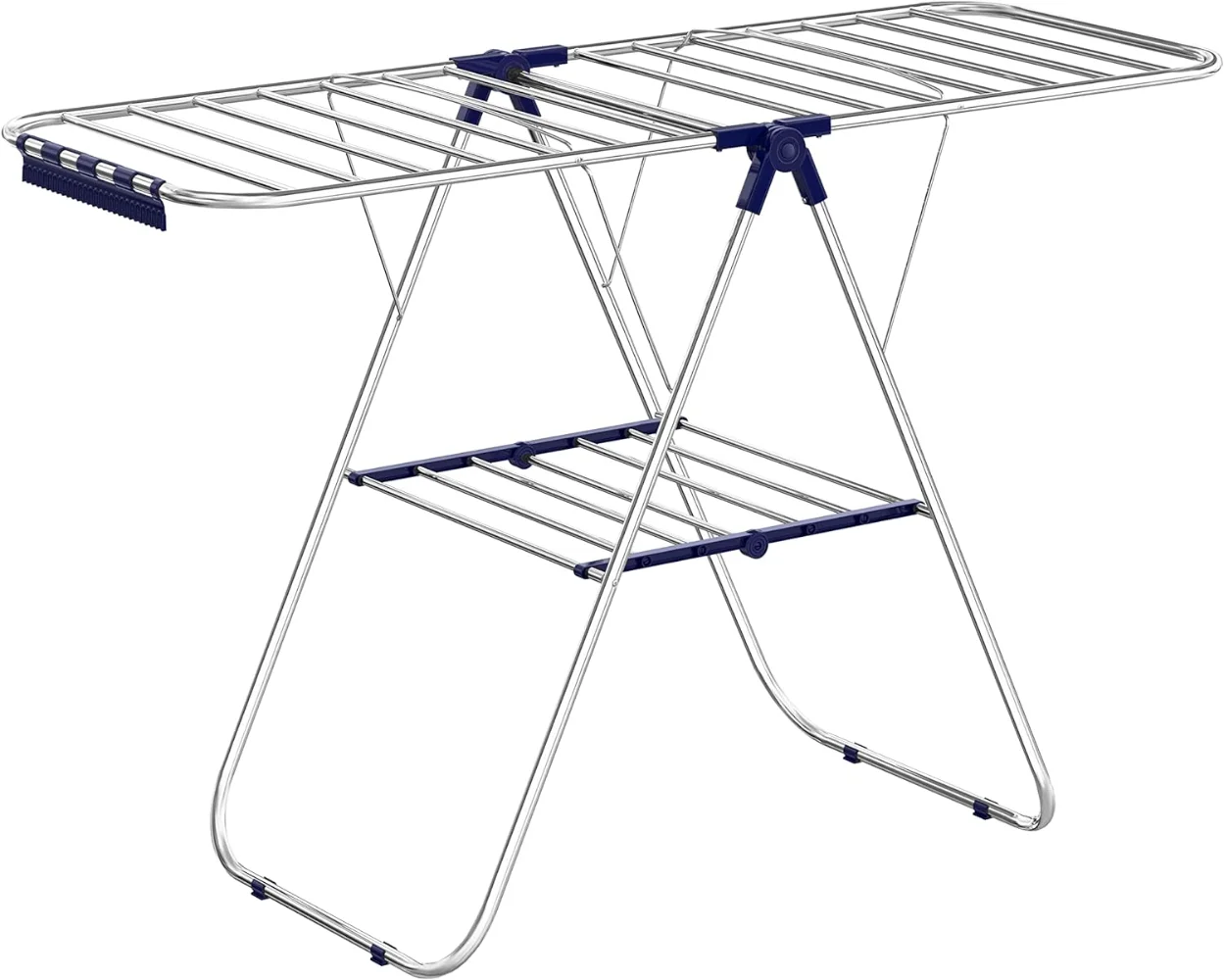 

SONGMICS Clothes Drying Rack, with Bonus Sock Clips, Stainless Steel Gullwing Space-Saving Laundry Rack