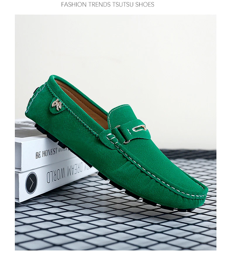48 Extra-Large Size Matte Couple's Style Halloween Gift 2025 Autumn New Loafers British Style Slip-On Men's Driving Shoes Lightweight Non-Slip Casual Leather Shoes