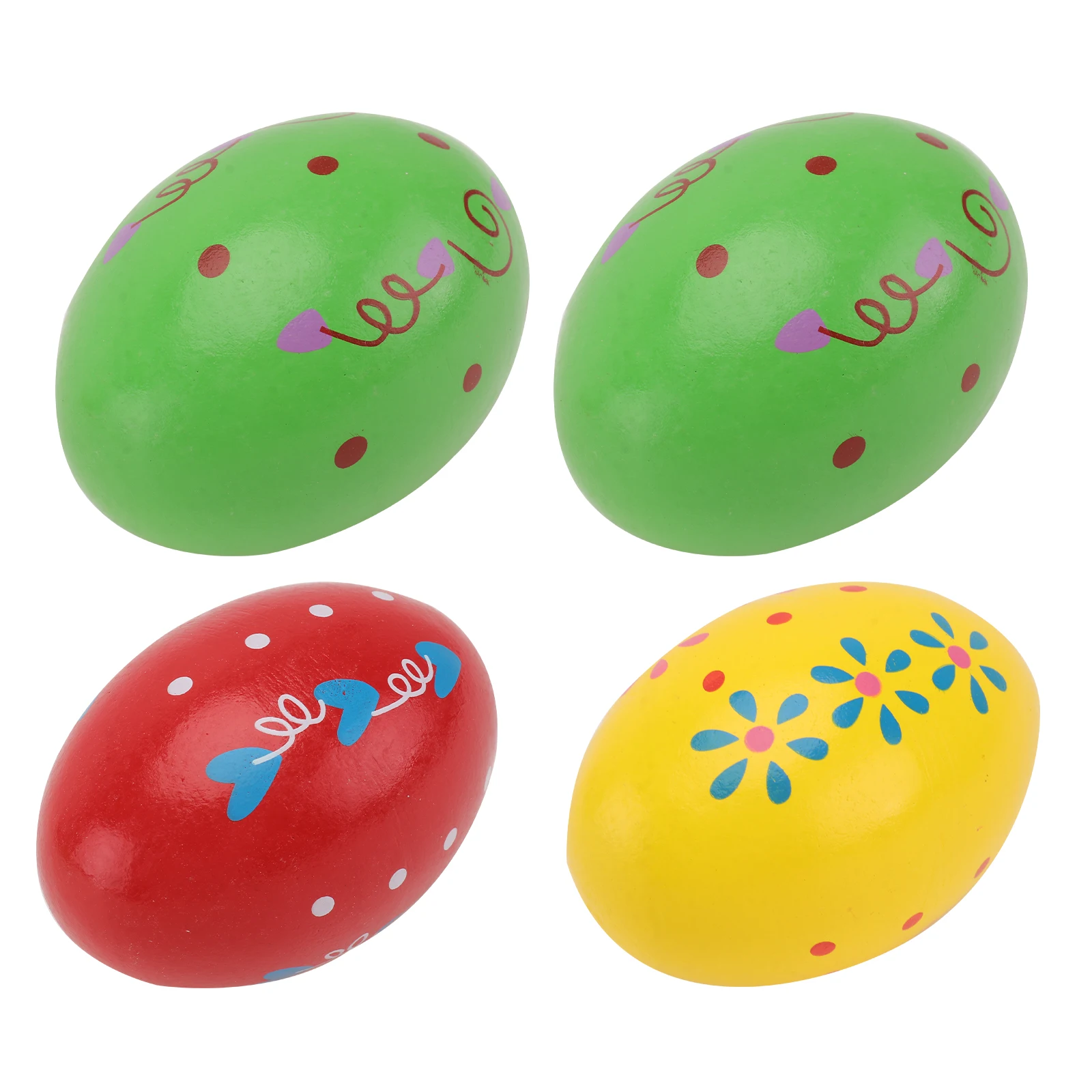 

4pcs Wooden Sand Toy Baby Shaker Percussion Toys Random Color 7x4 5cm Educational Joy