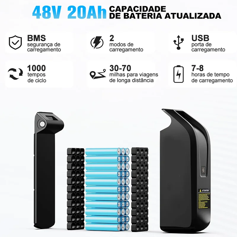 미국산 1000W 시티 전기자전거 48V15H 배터리 팻 타이어 전기자전거 26인치 타이어 통근용 전기자전거 오프로드 전기자전거