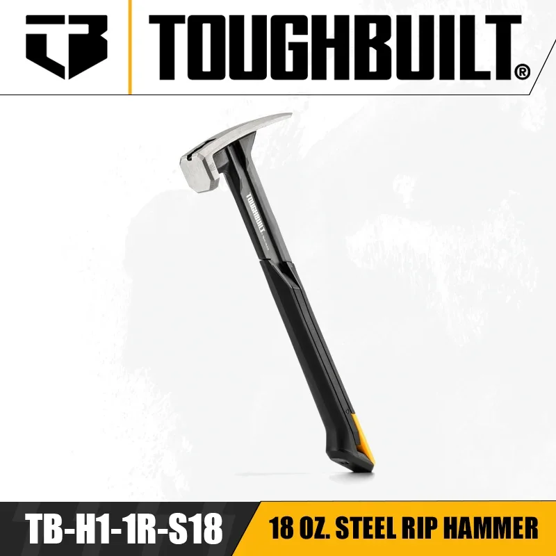 TOUGHBUILT TB-H1-1R-S16/TB-H1-1R-S18 16OZ. 18OZ. Stalowy młotek do rozpylania Gładka powierzchnia Narzędzia ręczne