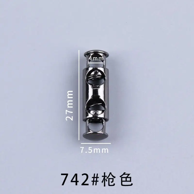 Legering Koord Lock Stopper Lente Toggle Clip Voor Paracord Touw Lanyard Trekkoord Tas Schoenveter Kledingstuk DIY Accessoires 100 stk/partij