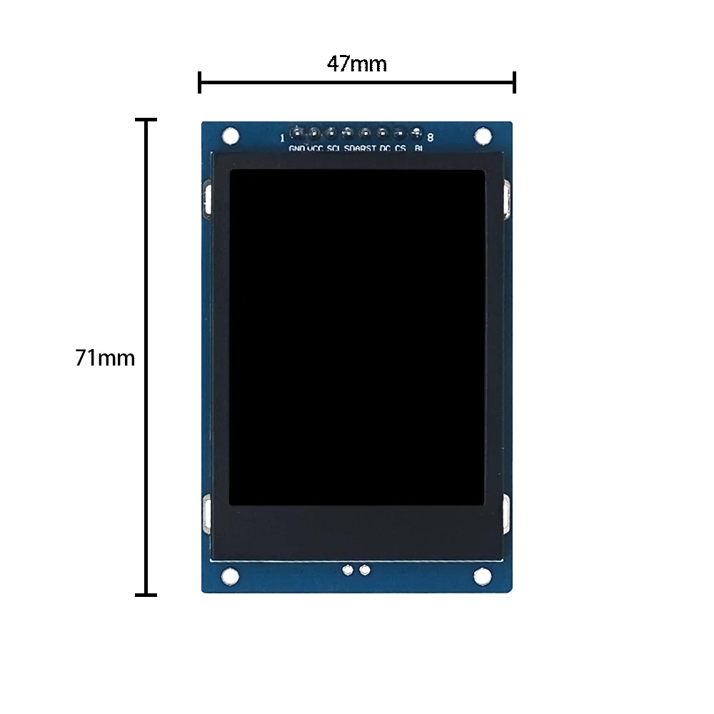 Módulo de exibição LCD IPS de 2,4 polegadas 240x320 interface SPI driver ST7789V colorido