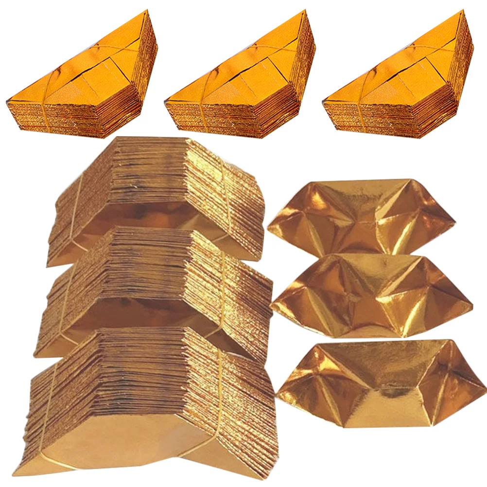 1000 Pcs Semi-finished Product Sacrificial Supplies Gold and Silver Ingots Complete Sizes Paper DIY Worship