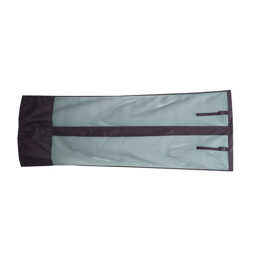 Roll Up Mesh Screen for RV Narrow Door 79.5 x 28.5 Inch Sun Shade Net with Weighted Bottom and Secure Buckle Fastening