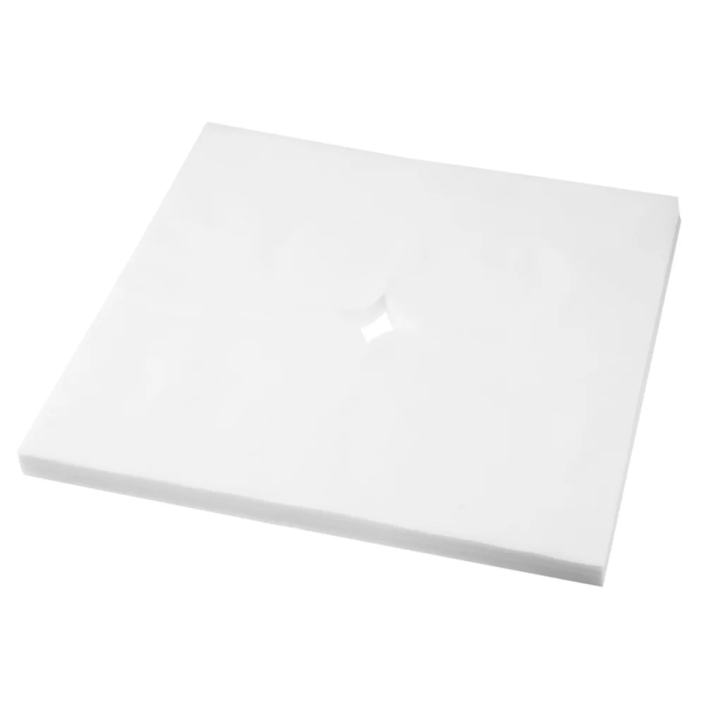 

100pcs Face Pad Non-woven Fabric Disposable Spa Pillow Cover Square Massage Table Face Hole Cover Folding for Salon Beauty