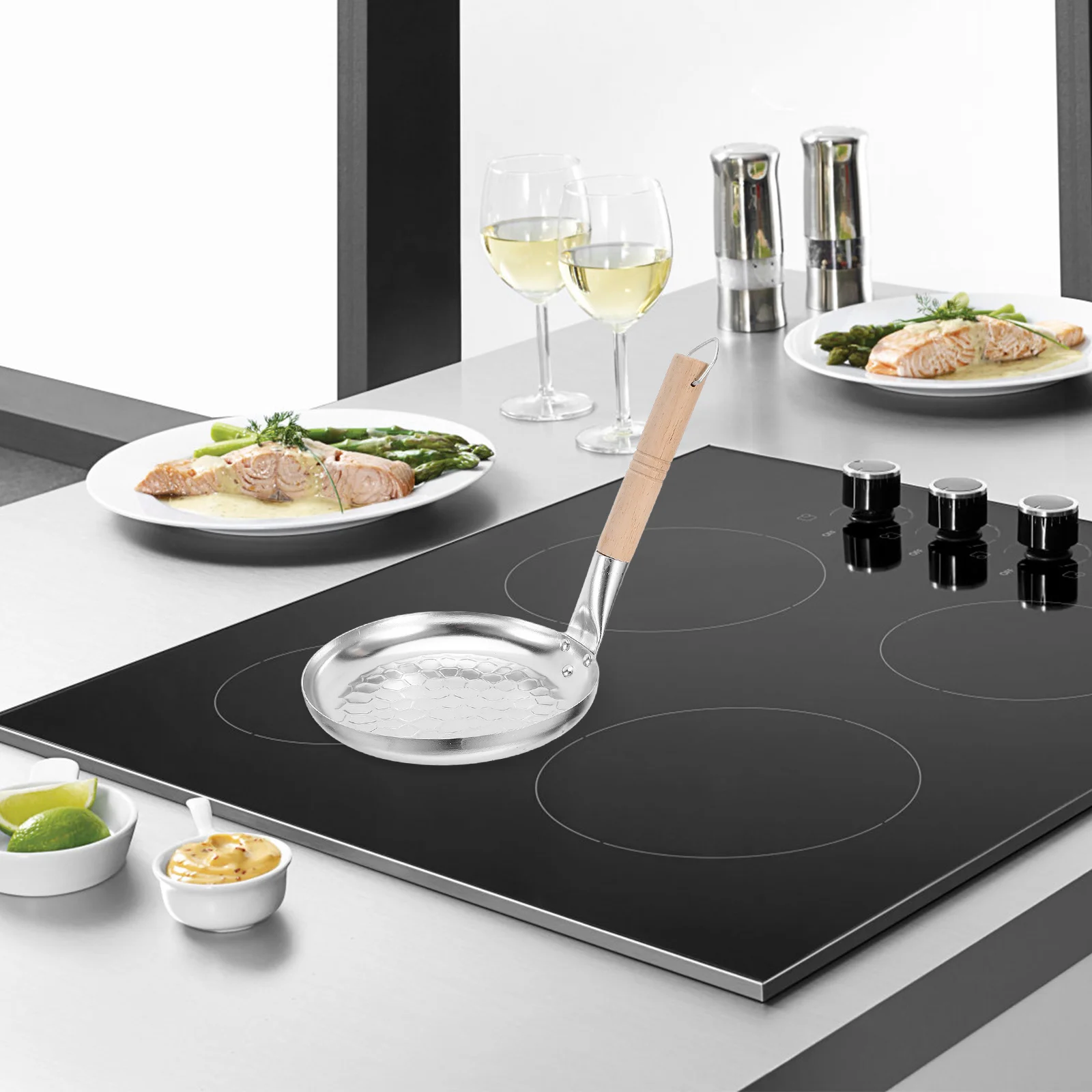 

Oyakodon Pan Nonstick Aluminum Frying Pan Flat Bottom For Pancakes Eggs Stir Fry Grilling Breakfast Cooking Skillet