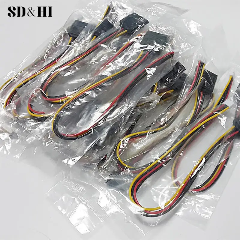 PH 2.0mm 4Pin Small Type To 15Pin HDD SATA Power Supply Cable Cord 20AWG Wire For Industrial All-in-one HD Mini 5V 12V