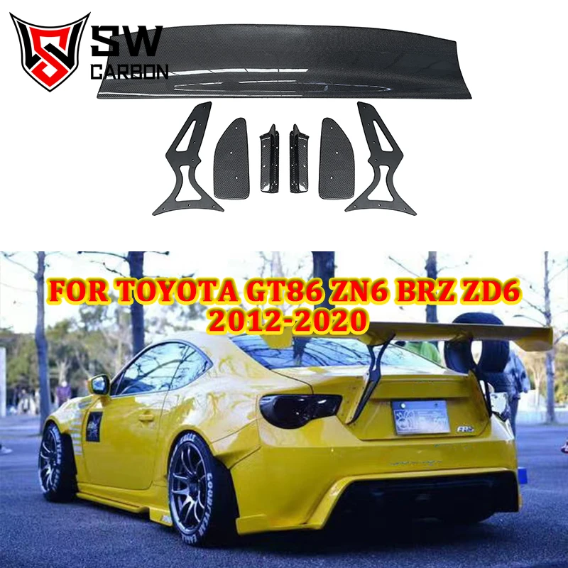 Carbon Fiber Rocket Bunny Style Rear Wing for Toyota GT86 ZN6 BRZ ZD6 FR-S Trunk Spoiler Splitter GT Wing