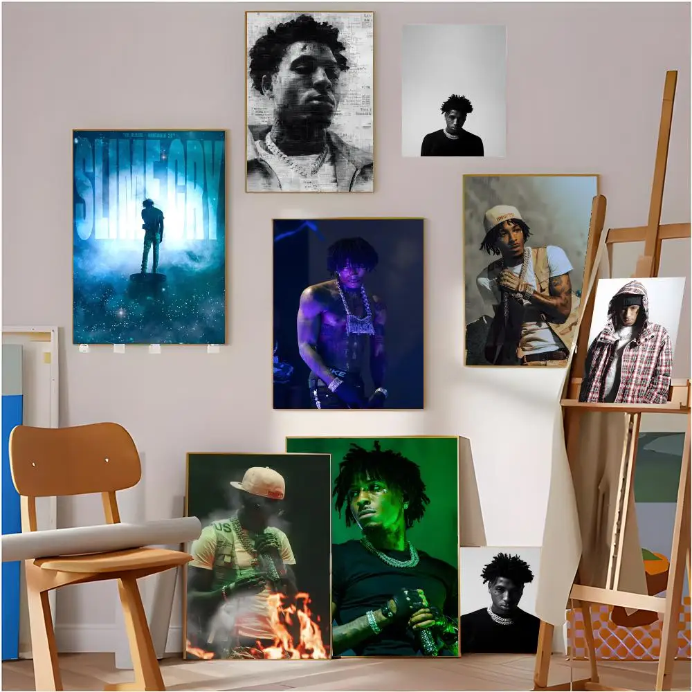 Pôster Raw NBA YoungBoys, arte moderna, pôster de parede para banheiro, à prova d'água, sem moldura, presente decorativo