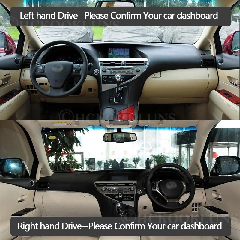 Dashboard Cover Protective Pad for Lexus RX 2010~2015 AL10 Car Accessories Dash Board Sunshade Carpet RX270 RX350 RX450h 350