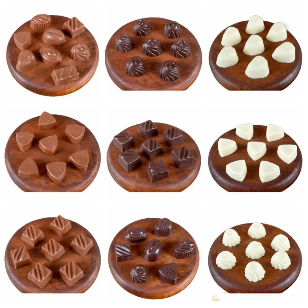 Artificial 5pcs/3pcs 1:1 Chocolate Models Kawaii Lifelike Doll House Kitchen DIY Accessories Three-dimensional Fadeless