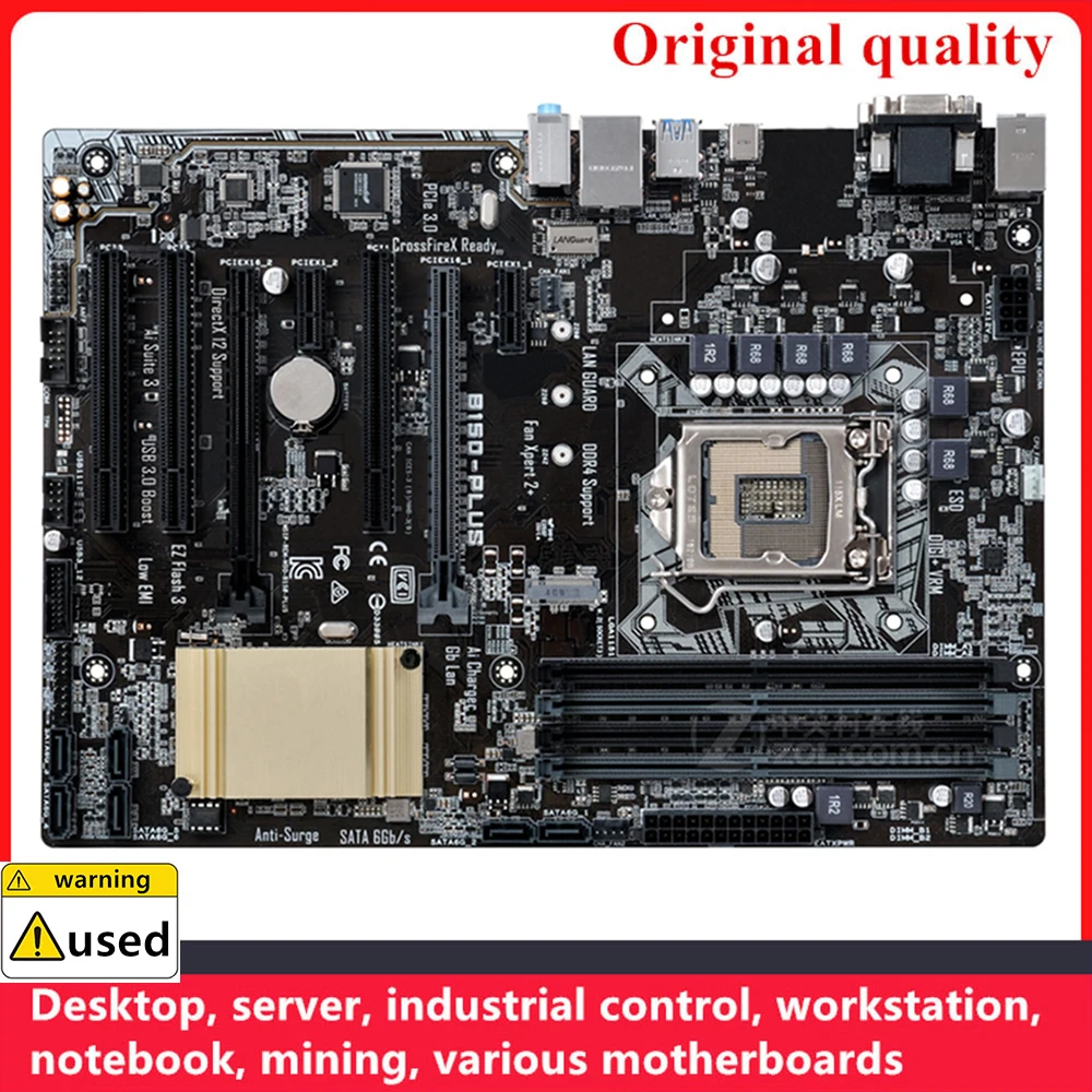 

Used For B150-PLUS Motherboards LGA 1151 DDR4 64GB ATX For Intel B150 Desktop Mainboard SATA III USB3.0