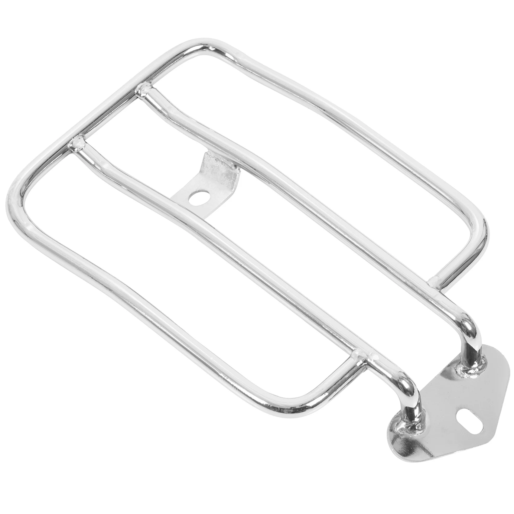 Motorcycle Luggage Rack Backrest Rear Fender for Sportster Xl 883 Xl1200 X48 (Silver)