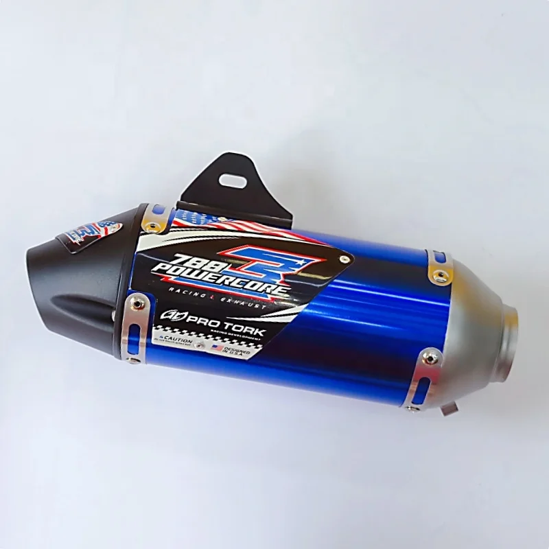 STLF JPM 230F دراجة نارية العادم تعديل الفولاذ المقاوم للصدأ عالية الأداء الخمار العادم الأنابيب نظام العادم الكامل الخمار P #3