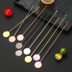 Creative Stainless Steel Cocktail Stirring Rod Shaker Bartender Beverage Muddler Stirrer Mixing Sticks Swizzle Bar Accessories