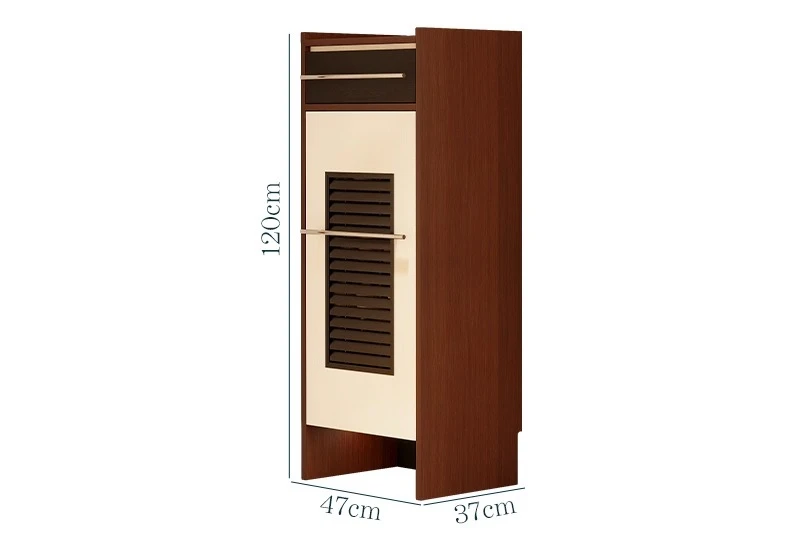 CL antique shoe cabinet household door integrated against the wall into the home partition porch retro louver door locker