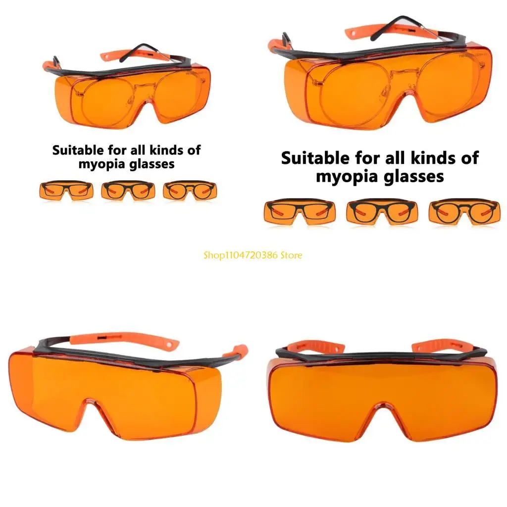 

K0EA Laboratory Use Safety Glasses Windproof Sunglass for All Scene Blocking Harmful UVC Rays High Absorption Outdoor Indoor