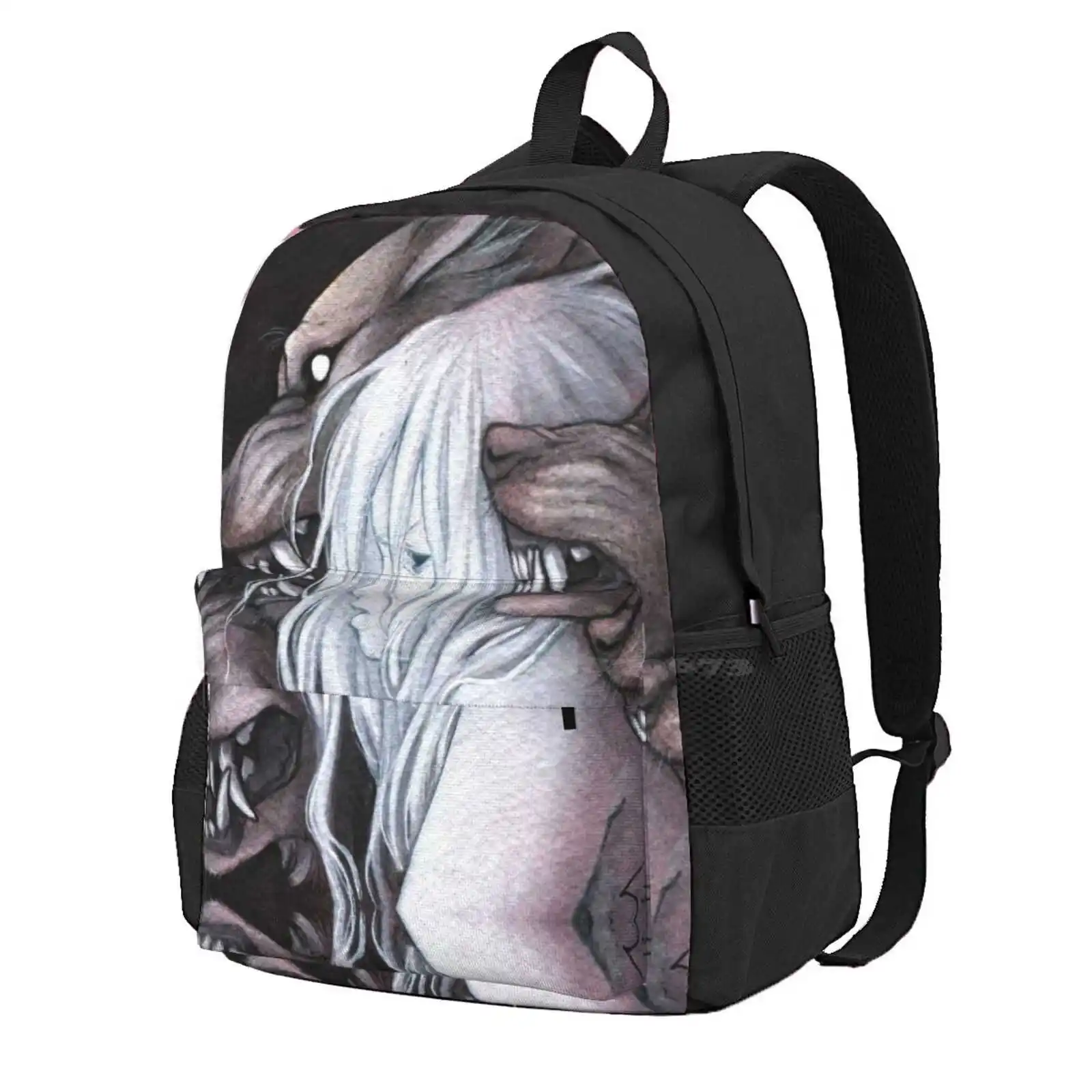 Stray Witch Hot Sale Schoolbag Backpack Fashion Bags Dog Wolf Girl Albino Witch