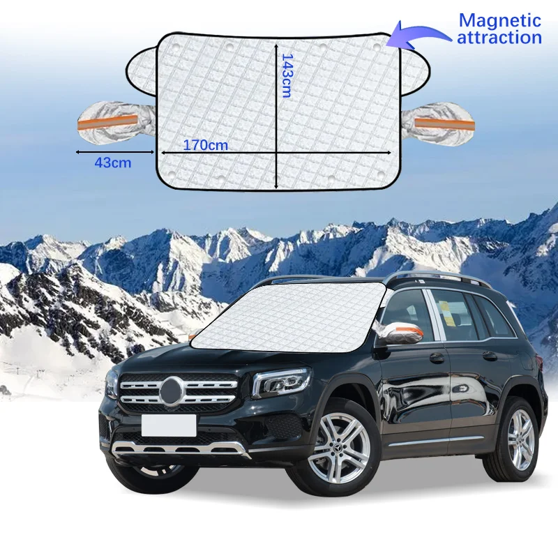 

Car Windshield Cover Magnet Winter Window Snow Shield Anti Frost Auto Front Window Snow Cover For Benz Glb