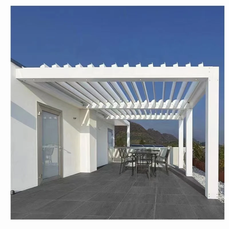 Aluminium Pergola Louvre System Garden Gazebo Patio Furniture Outdoor with Screen