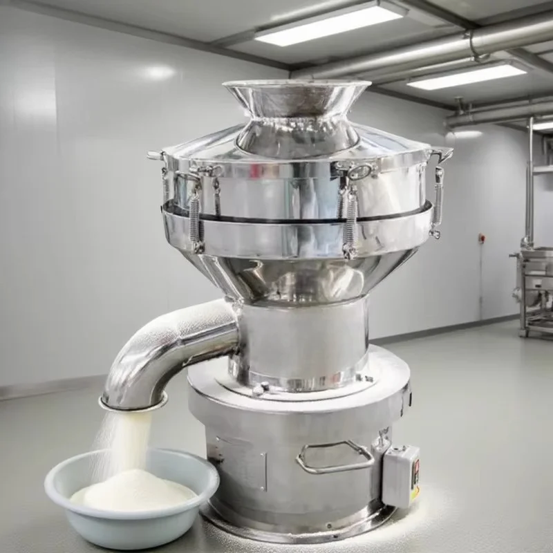 Customized Commercial Single‑Layer Vibrating Sieve Separator for Flour Starch Spices Powder and Liquid Sieving
