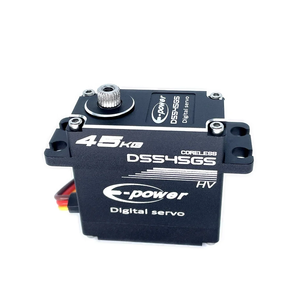 Waterdichte 45kg servo d5535gs180/270/360 graden aluminium behuizing digitale metal gear hv coreless e-power voor rc auto truck en boot