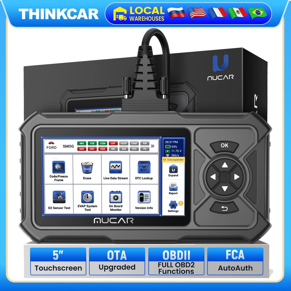 MUCAR CDE900 PRO Car Diagnostic Tool DTC Lookup OBD2 Car Code Reader AutoVIN Live Data 5\