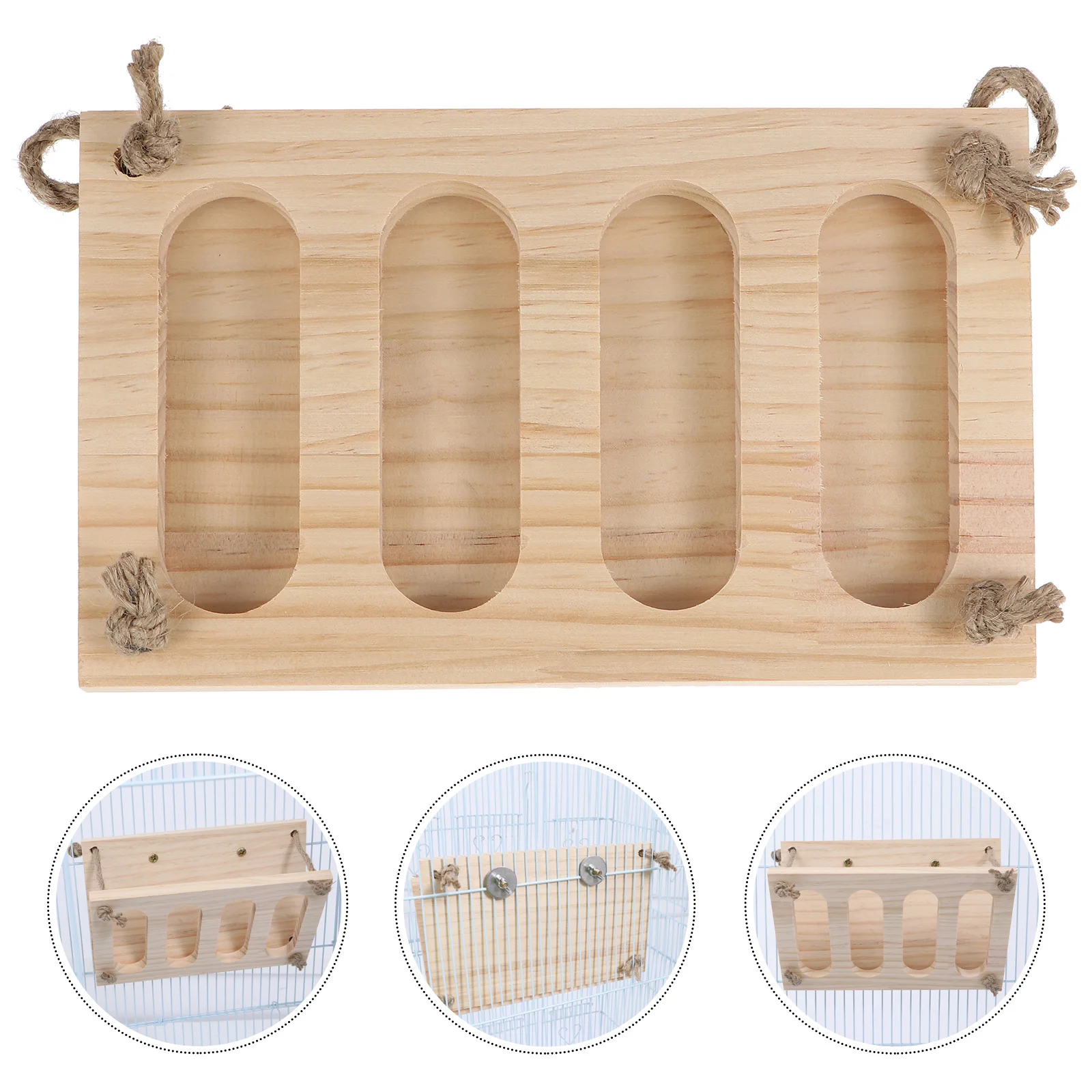 

Folding Wooden Straw Frame Pet Feeder Rabbit Food Manger Rack Dispenser for Guinea Pigs Grass