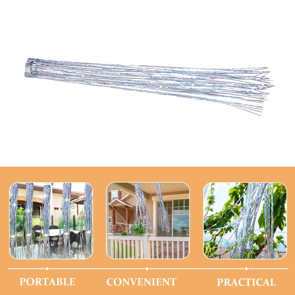 

Bird Scaring Reflective Ribbon Portable Lightweight PVC Garden Window Bird Repellent Ribbon Ribbons