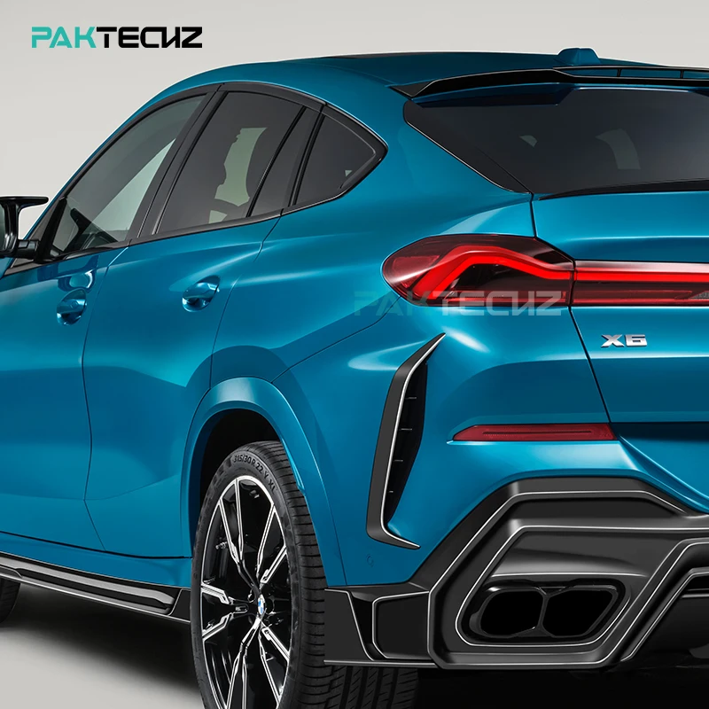 

Paktechz Prepreg Dry Carbon Fiber Parts Bodykit Rear Bumper Canards for BMW X6 G06 2019 - 2024