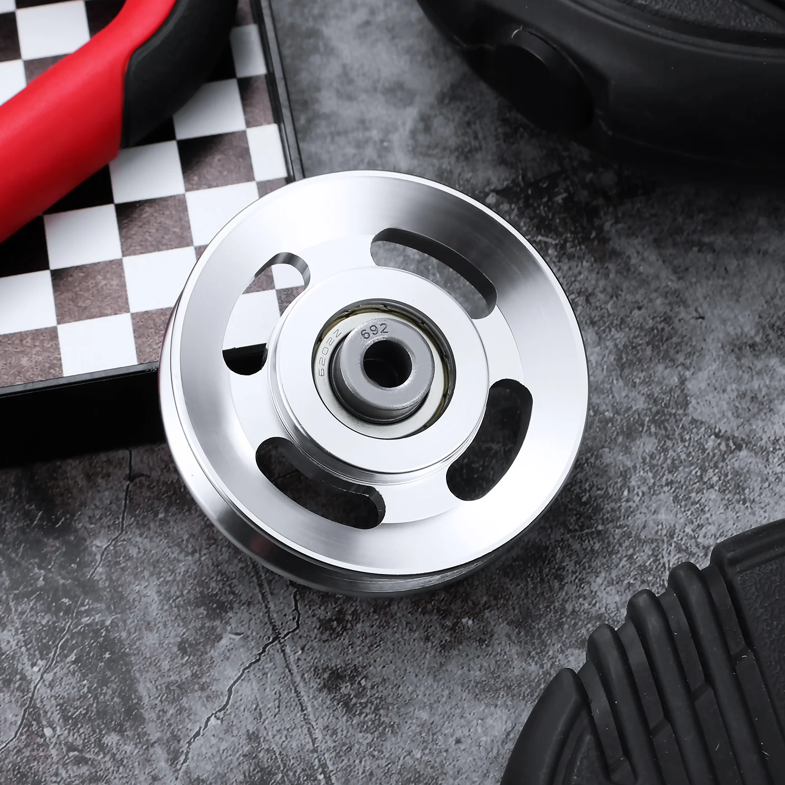 1Pc Cable Machine Aluminum Pulley Accessories Fitness Equipment Gym Workout Belt Kit Strength Training Pulley Wheel Resistance